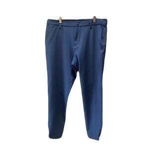Rhone Mens Resort Joggers Blue Golf Travel Work Performance Stretch Size 35/30
